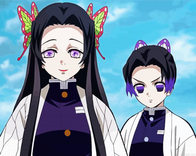 Kanae With Shinobu Painting By Numberss.png