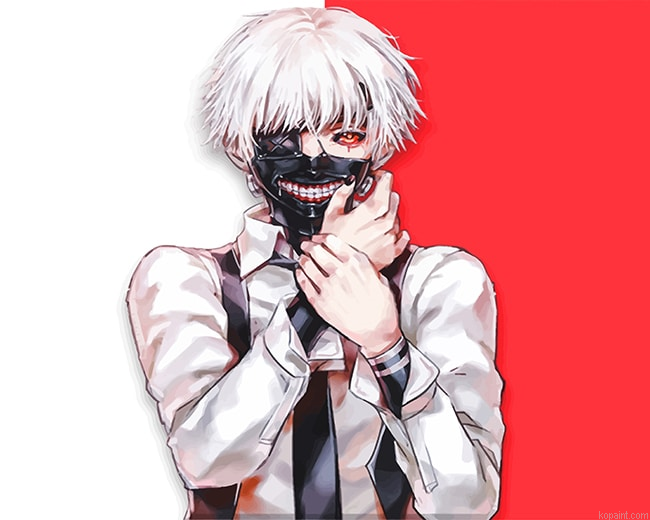 Kaneki Ken Tokyo Ghoul New Painting By Numberss.png
