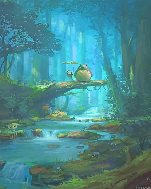 Kaonashi And Totoro New Painting By Numberss.png