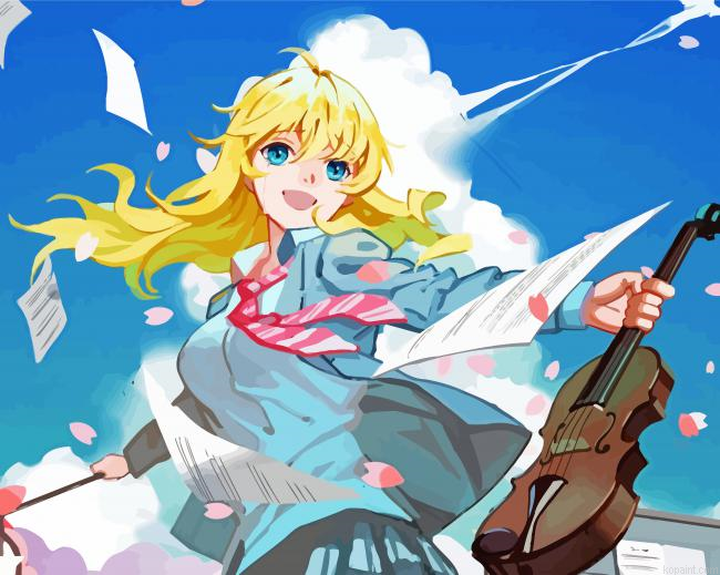 Kaori Miyazono Anime Paint By Numbers
