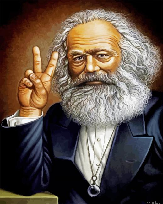 Karl Marx Peace Art Painting By Numberss.png