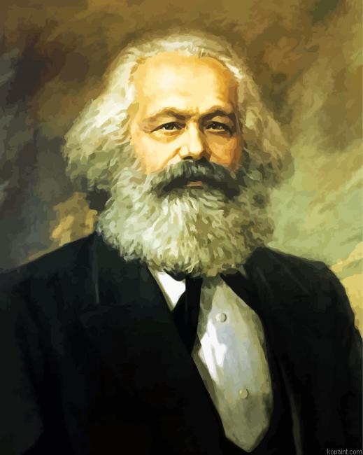 Karl Marx Portrait Art Painting By Numberss.png