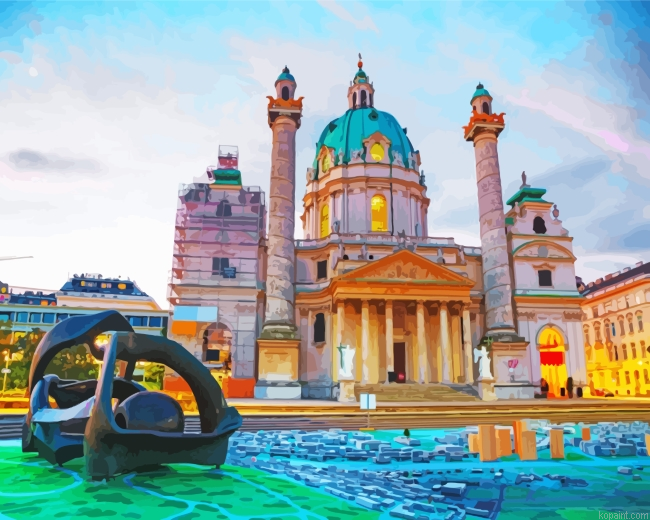 Karlskirche Vienna Painting By Numberss.png