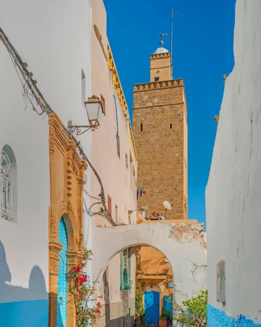 Kasbah Of The Udayas Rabat Morocco New Painting By Numberss.png