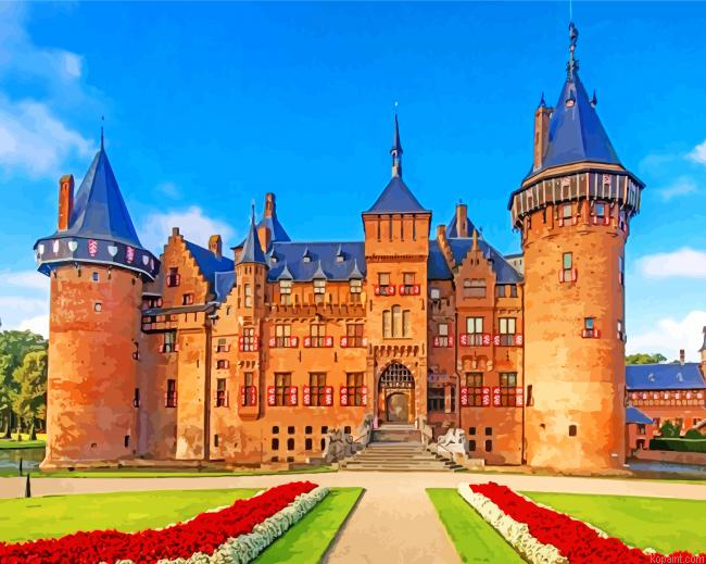Kasteel De Haar Building Painting By Numberss.png