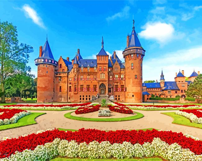 Kasteel De Haar Utrecht Painting By Numberss.png