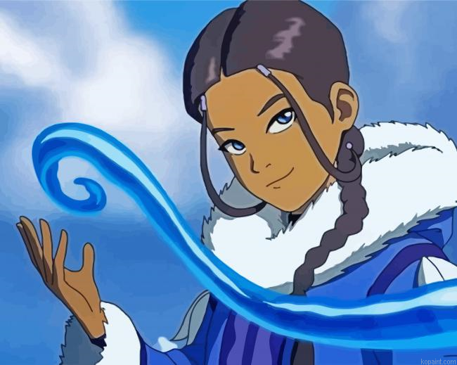 Katara Avatar The Last Airbender Paint By Numbers.png