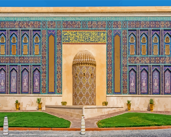 Katara Mosque In Doha Painting By Numberss.png