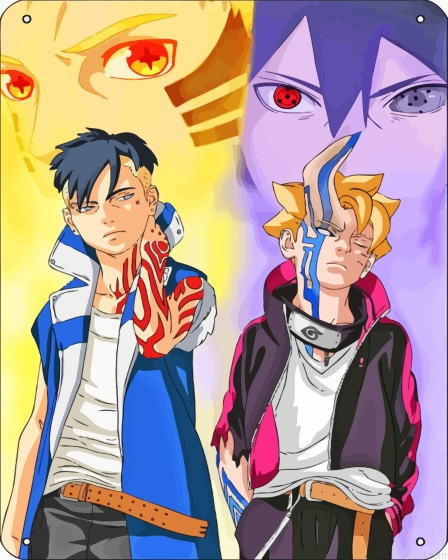 Kawaki And Boruto Painting By Numberss.png