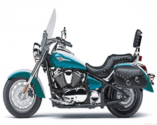 Kawasaki Vulcan Classic Motorcycle Painting By Numberss.png
