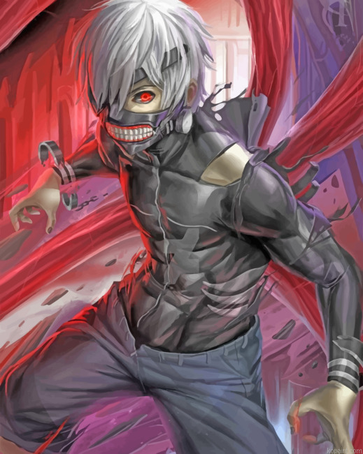 Ken Kaneki Painting By Numberss.png