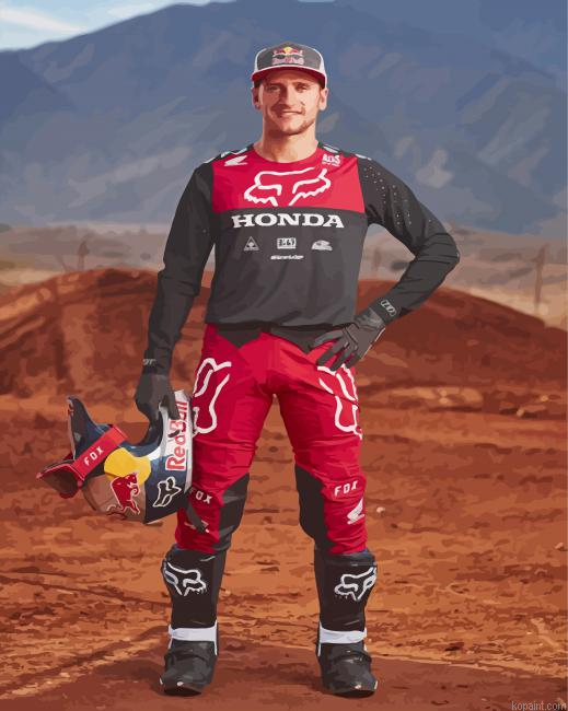 Ken Roczen Motorcycle Racer Paint By Numbers