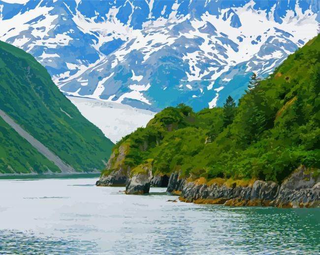 Kenai Fjords Alaska Paint By Numbers