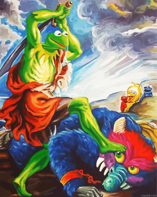 Kermit Battle Painting By Numberss.png