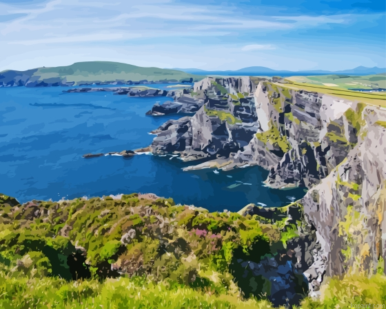 Kerry County Cliff Ireland Painting By Numberss.png