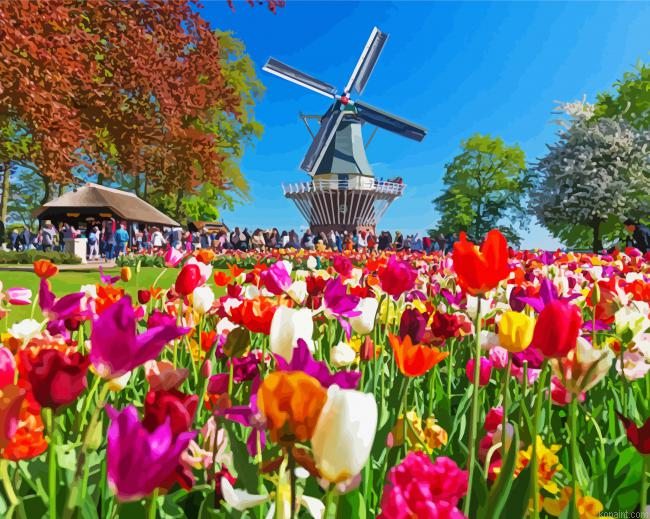Keukenhof Garden Painting By Numberss.png