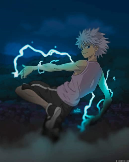 Killua X Hunter Anime New Painting By Numberss.png