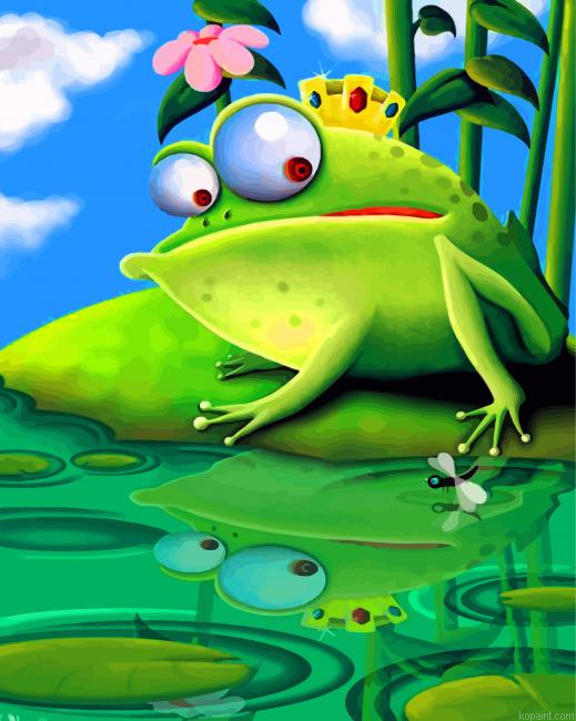 King Frog Painting By Numberss.png