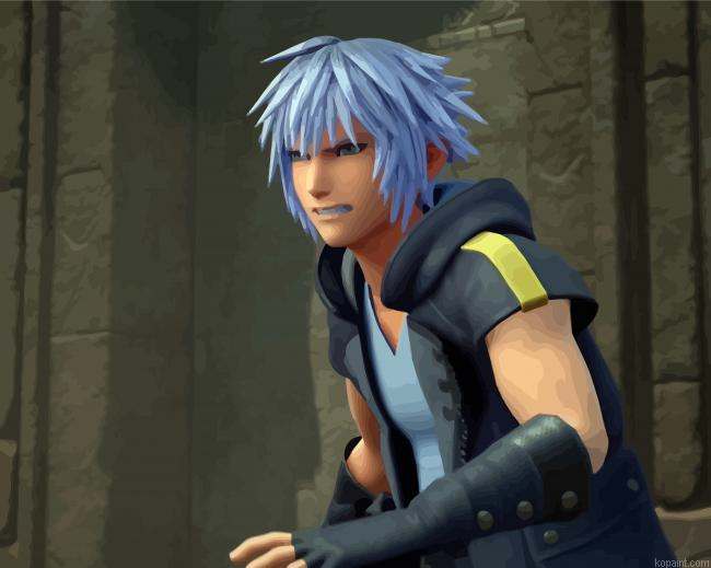 Kingdom Hearts Riku Paint By Numbers.png