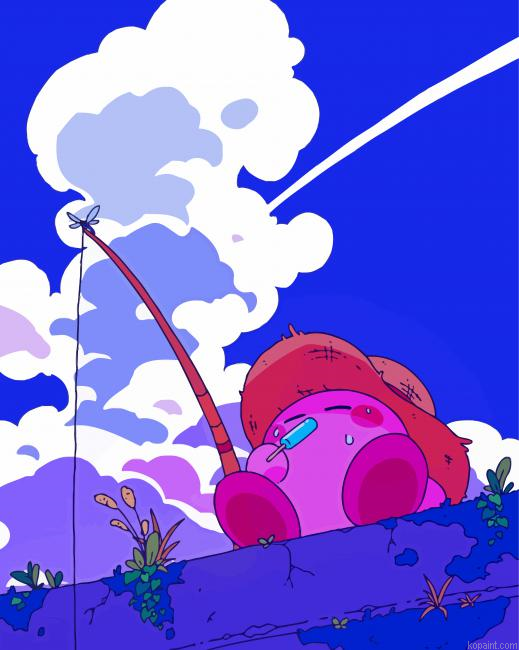 Kirby Fishing Paint By Numbers
