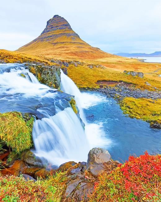Kirkjufell Mountain Iceland New Painting By Numberss.png