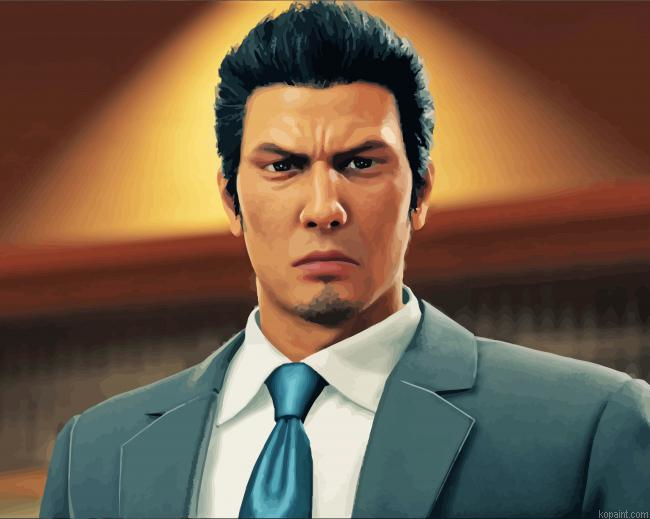Kiryu Mafia Member Art Painting By Numberss.png