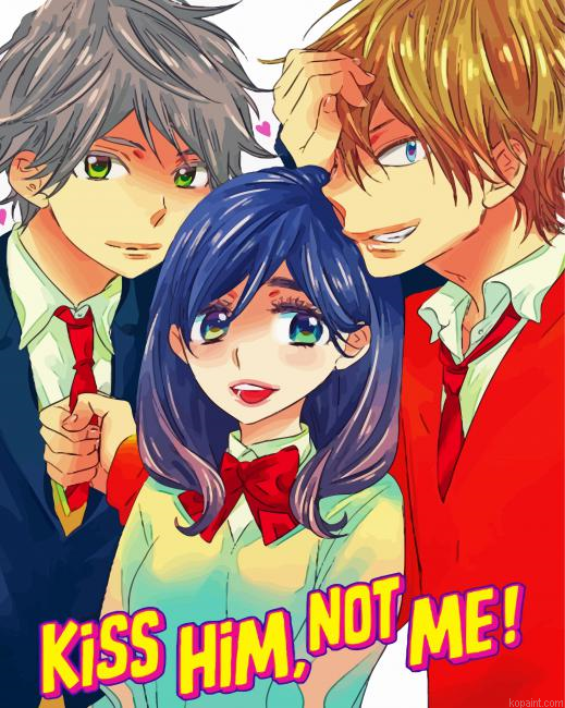 Kiss Him Not Me Anime Painting By Numberss.png