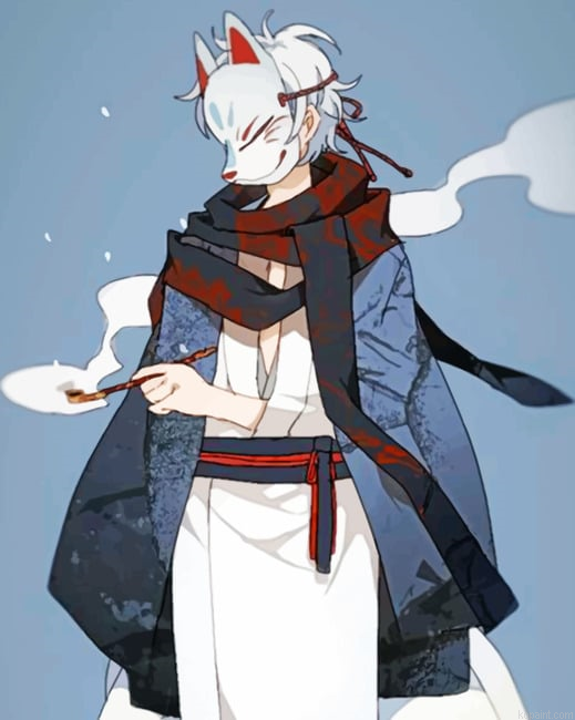 Kitsune Mask Animes Painting By Numberss.png
