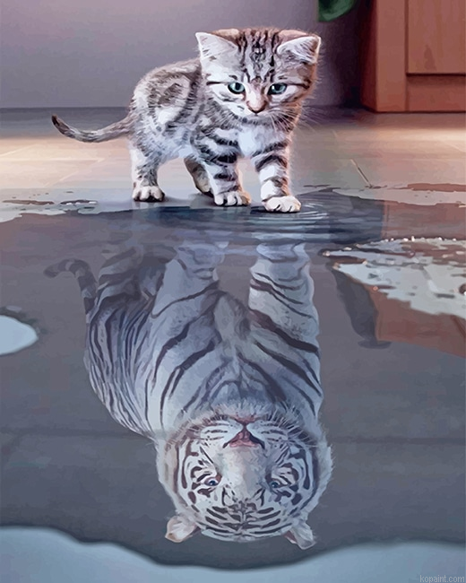 Kitty Tiger New Painting By Numberss.png