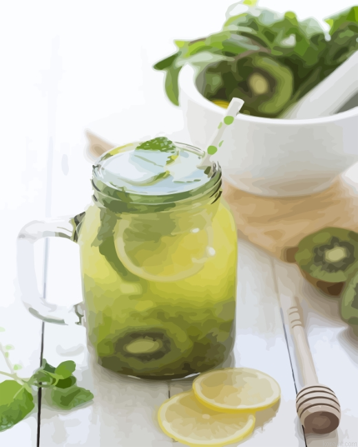 Kiwi And Lemons Juice Painting By Numberss.png