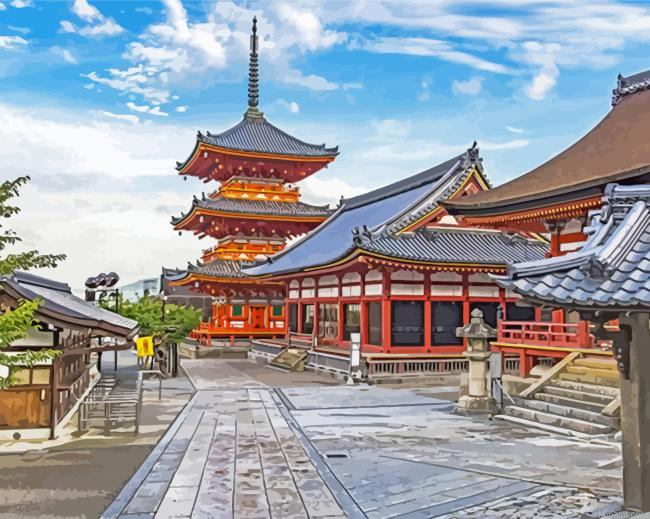 Kiyomizu Illustration Paint By Numbers