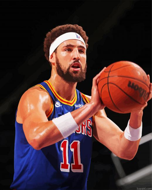 Klay Thompson Sport Illustration Paint By Numbers.png