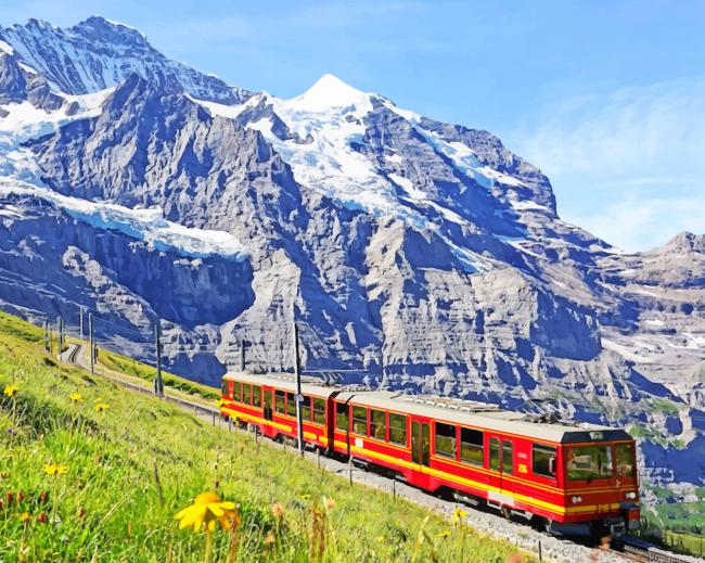 Kleine Scheidegg Mountains New Painting By Numberss.png