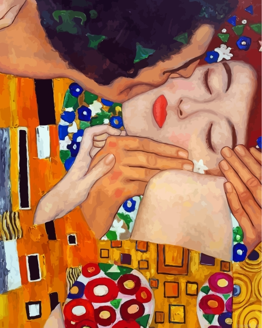 Klimt The Kiss Close Up Painting By Numberss.png