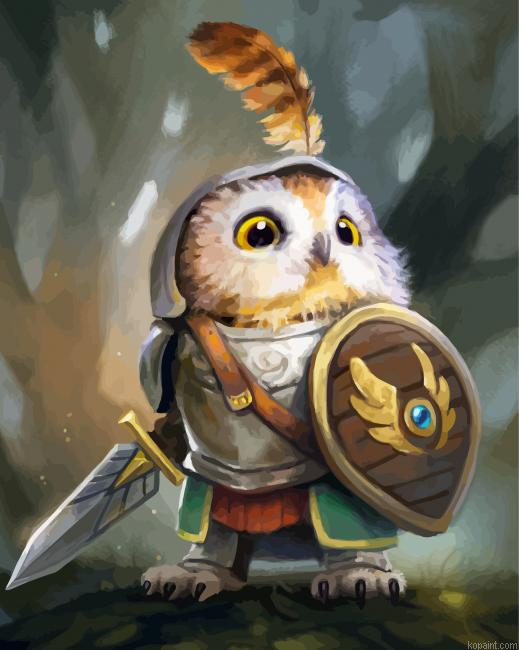 Knight Owl Painting By Numberss.png