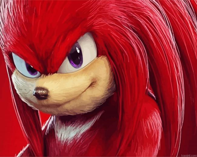 Knuckles Animes Painting By Numberss.png