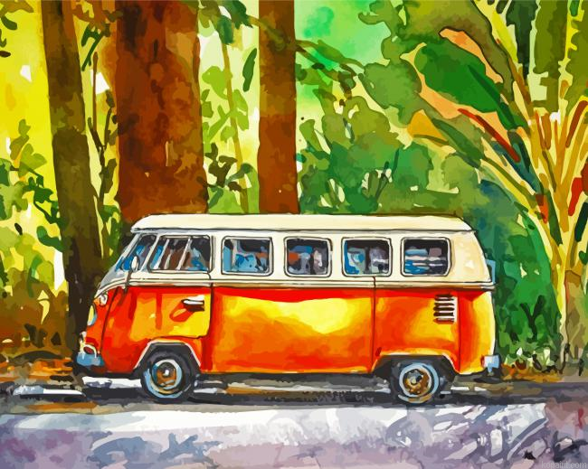 Kombi Van In The Jungle Painting By Numberss.png