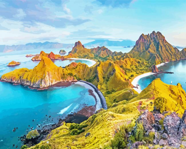 Komodo Island Painting By Numberss.png
