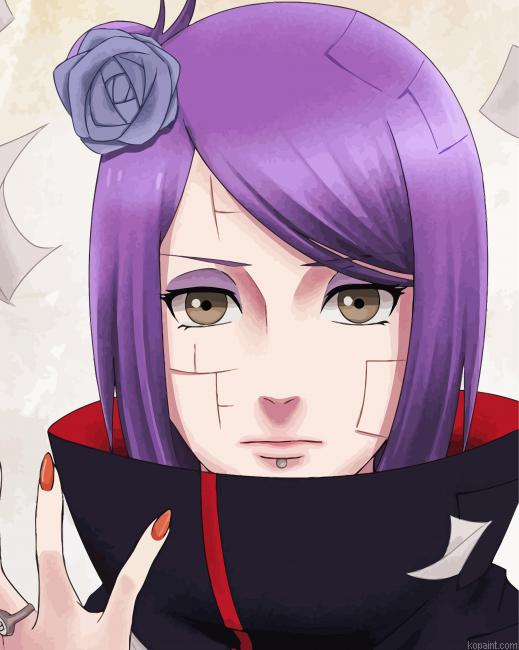 Konan Naruto Painting By Numberss.png