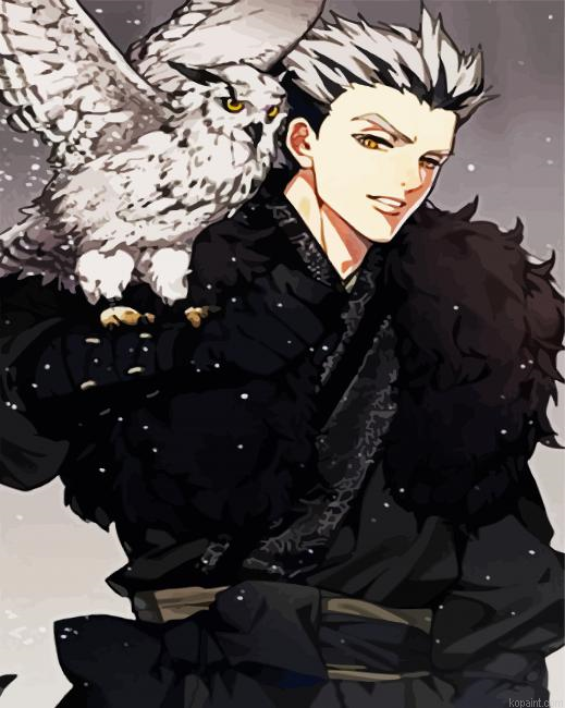 Kotaro Bokuto And Owl Paint by Numbers