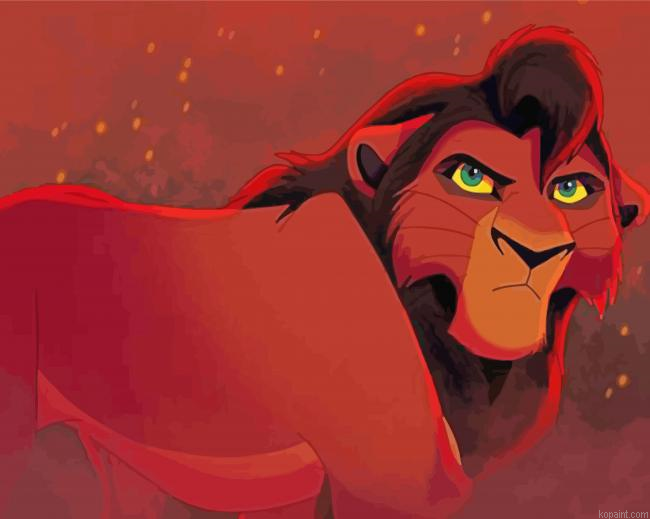 Kovu Anime Character Painting By Numberss.png