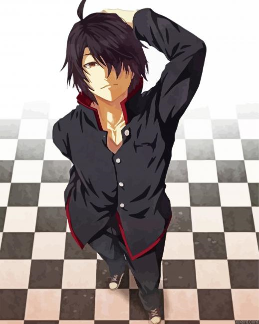Koyomi Araragi From Monogatari Paint By Numbers