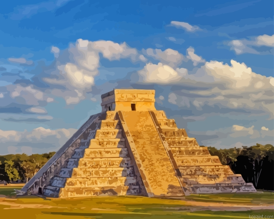 Kukulcan El Castillo Painting By Numberss.png