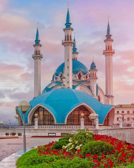 Kul Sharif Mosque Kazan Russia New Painting By Numberss.png