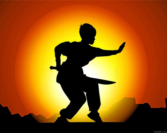 Kung Fu Boy Painting By Numberss.png