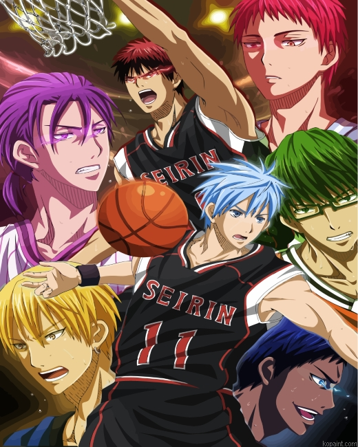 Kurokos Basketball Players Painting By Numberss.png