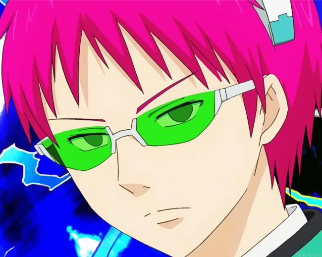 Kusuo Saiki Anime Boy Painting By Numberss.png