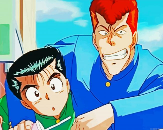 Kuwabara Anime Character Paint By Numbers