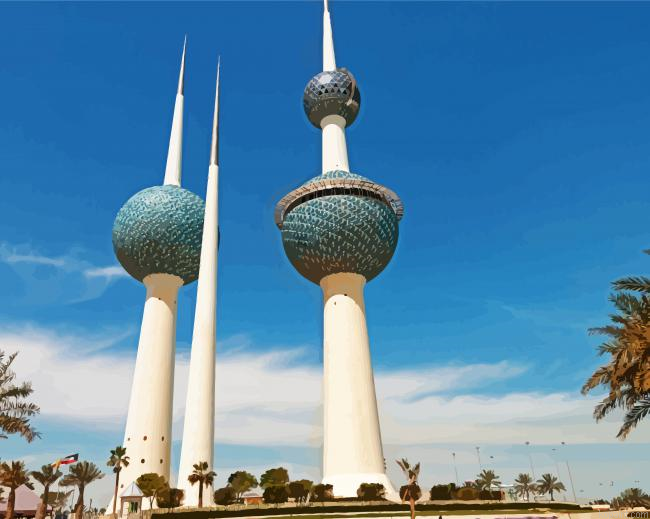 Kuwait Towers Painting By Numberss.png