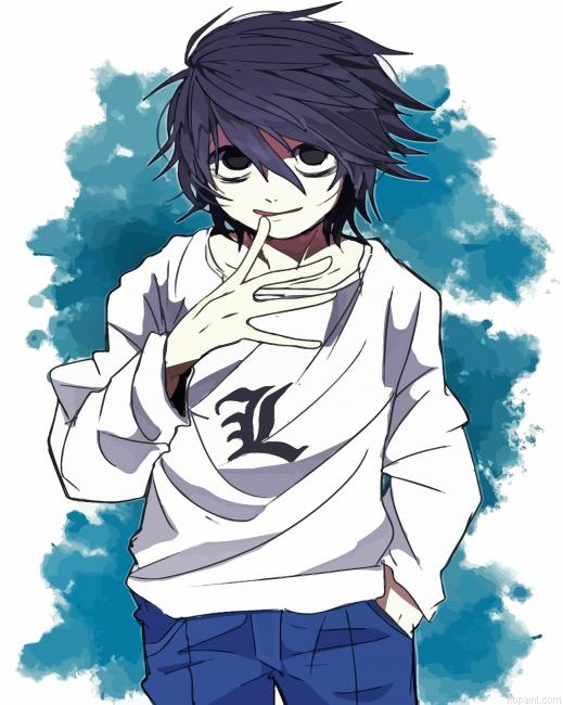 L Death Note Painting By Numberss.png